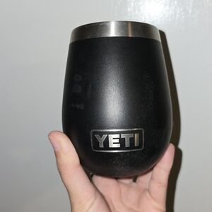 YETI Black Stainless Steel Wine Tumbler